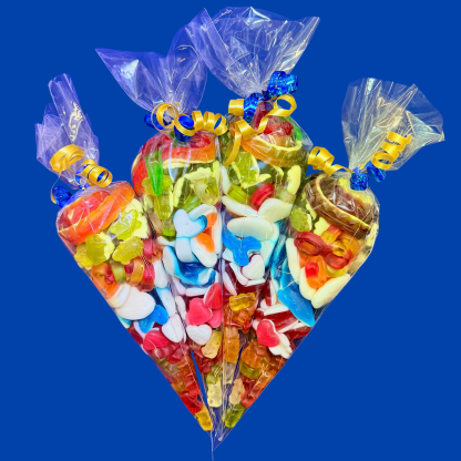 Jelly sweet party cone bags