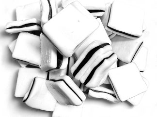 Black and white mints