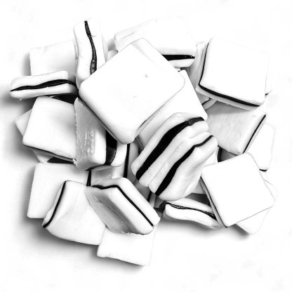 Black and white mints